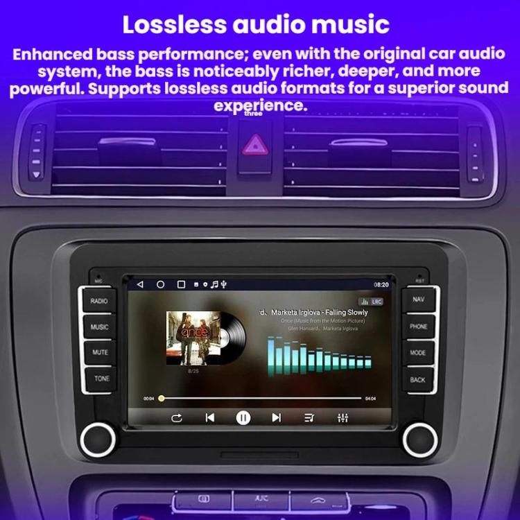 7-Inch Car Navigation System With Wireless Bluetooth CarPlay For Volkswagen, Specification: Octa-core 6GB+128GB