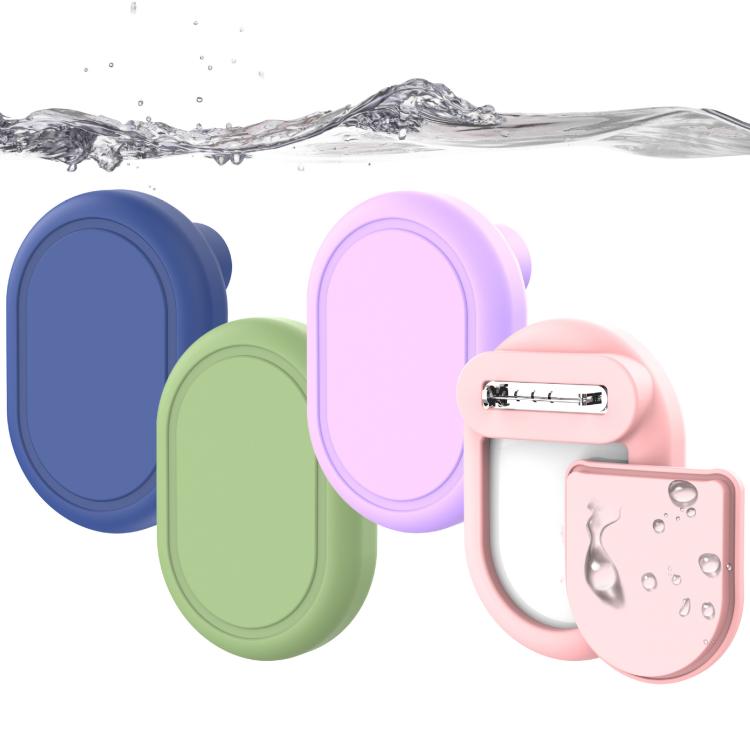 For Xiaomi Tag Hidden Pin Case Waterproof Silicone Tracker Holder with Safety Brooch for Kids Clothing, Backpack