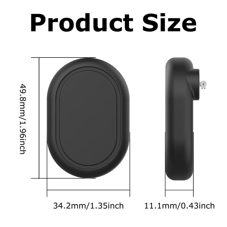 For Xiaomi Tag Hidden Pin Case Waterproof Silicone Tracker Holder with Safety Brooch for Kids Clothing, Backpack