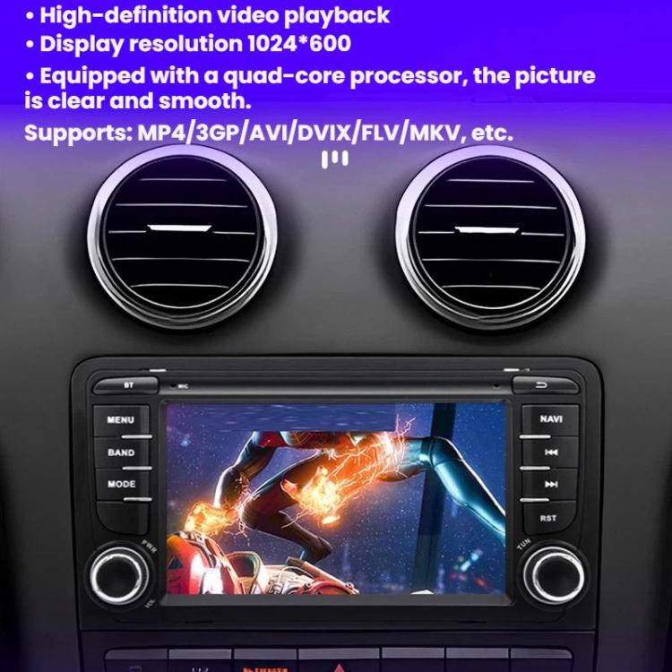 7-Inch Car Navigation Multimedia Smartphone Connectivity CarPlay All-In-One For Audi A3, Specification: Quad-core 2GB+32GB