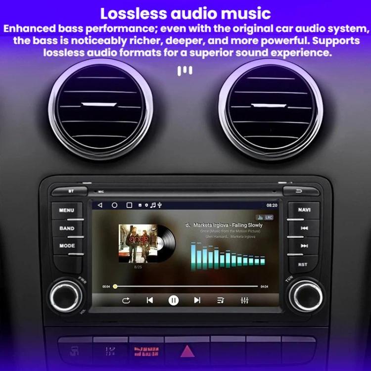 7-Inch Car Navigation Multimedia Smartphone Connectivity CarPlay All-In-One For Audi A3, Specification: Quad-core 2GB+32GB