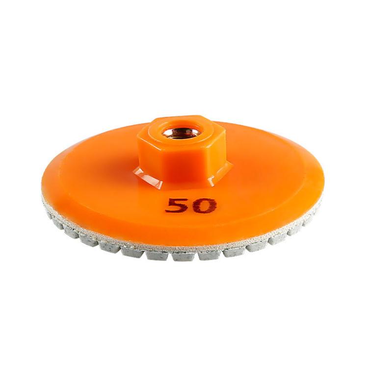 3 inch 8cm One-piece Diamond Dry Grinding Disc Tile Edge Grinding Disc, Mesh: 50