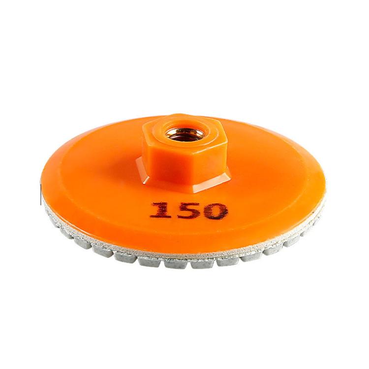 3 inch 8cm One-piece Diamond Dry Grinding Disc Tile Edge Grinding Disc, Mesh: 150