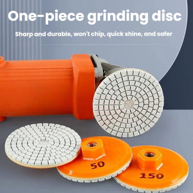 3 inch 8cm One-piece Diamond Dry Grinding Disc Tile Edge Grinding Disc, Mesh: 50