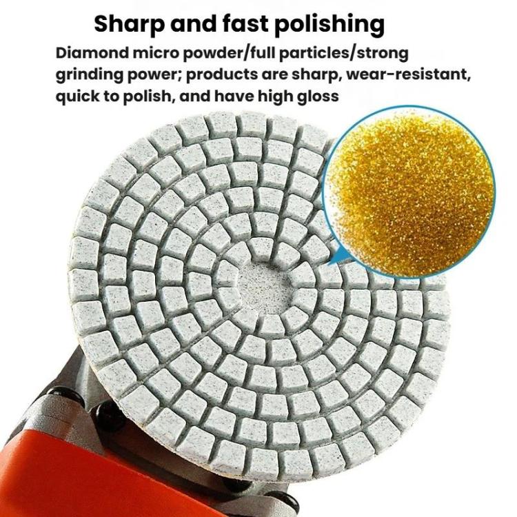 3 inch 8cm One-piece Diamond Dry Grinding Disc Tile Edge Grinding Disc, Mesh: 500