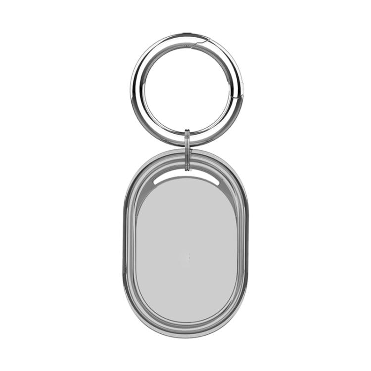 For Xiaomi Tag Clear TPU Full-Body Cover Protective Case with Metal Spring Buckle Keychain Waterproof & Anti-Scratch Tracker Holder