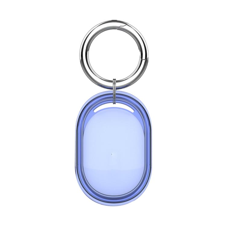 For Xiaomi Tag Clear TPU Full-Body Cover Protective Case with Metal Spring Buckle Keychain Waterproof & Anti-Scratch Tracker Holder