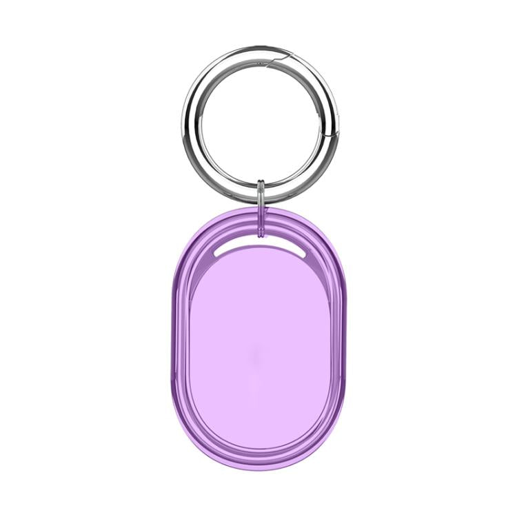For Xiaomi Tag Clear TPU Full-Body Cover Protective Case with Metal Spring Buckle Keychain Waterproof & Anti-Scratch Tracker Holder