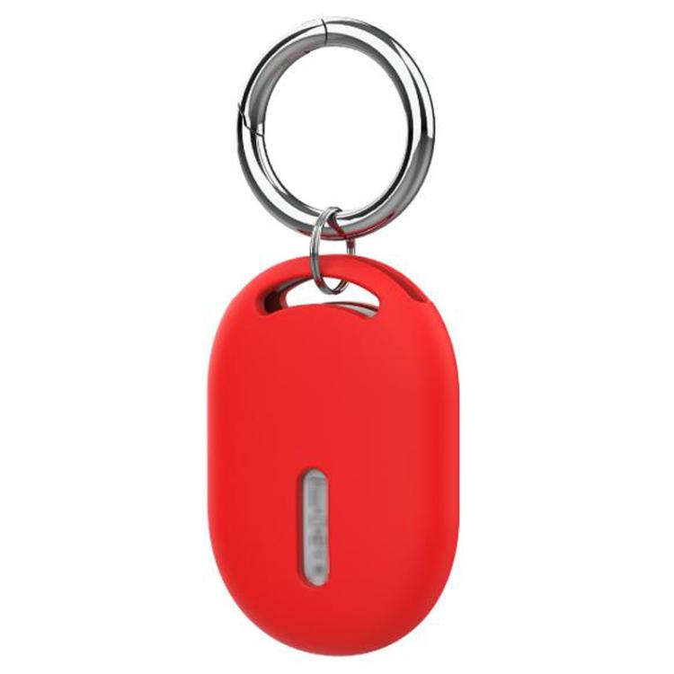 For Xiaomi Tag Tracker Silicone Case Protective Cover with Anti-Lost Keychain Anti-Scratch Skin-Friendly Finder Holder