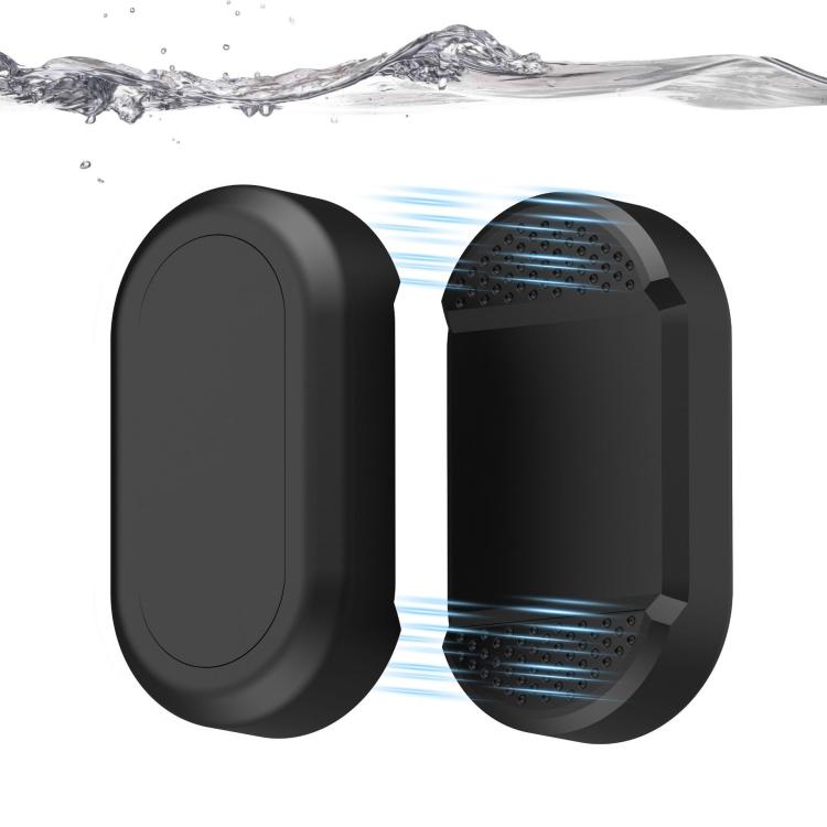 For Samsung Galaxy SmartTag2 Magnetic Waterproof Case Silicone Holder with Strong Magnets & Adhesive Hidden Anti-Theft GPS Tracker Mount for Car, Bike - Black
