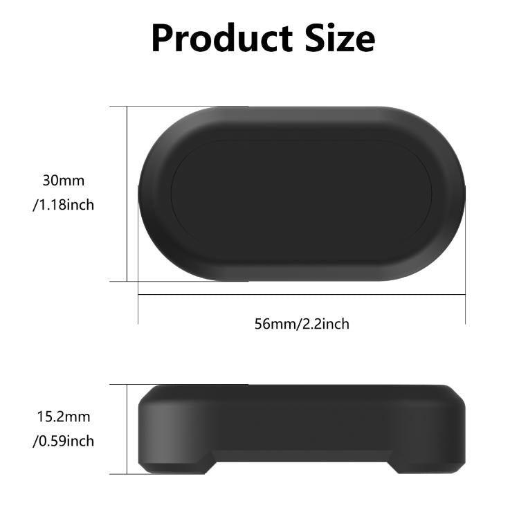 For Samsung Galaxy SmartTag2 Magnetic Waterproof Case Silicone Holder with Strong Magnets & Adhesive Hidden Anti-Theft GPS Tracker Mount for Car, Bike - Black