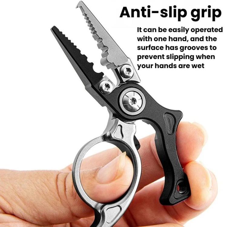 Mini Lure Pliers Micro Open-Ring Pliers Portable Fishing Line Cutters, Color: Black Gray