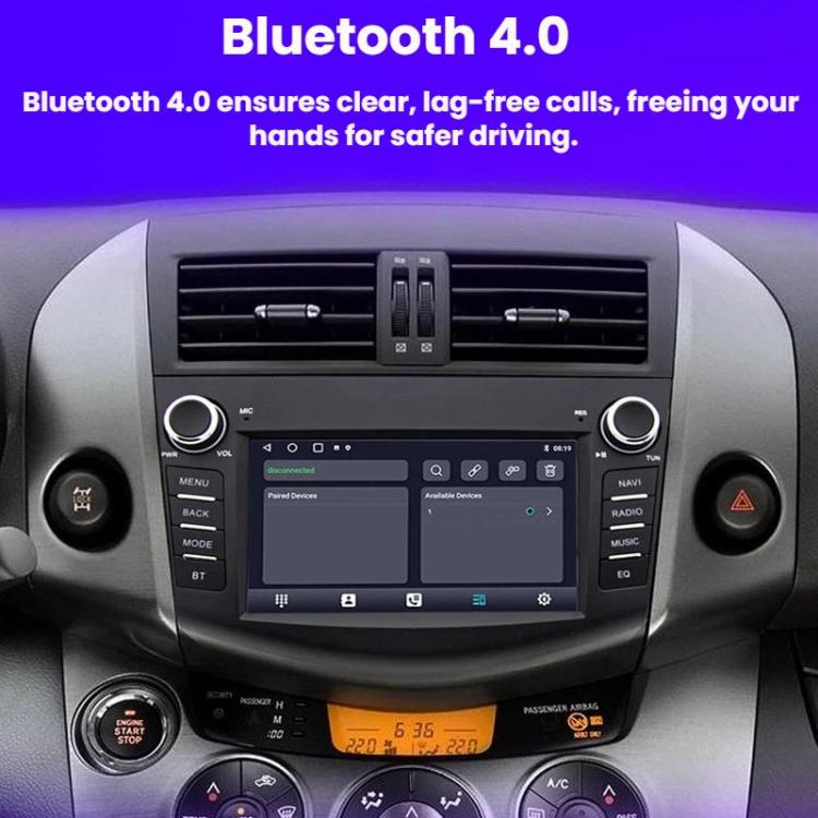 7 inch Smartphone-connected GPS Navigator For Toyota RAV4, Specification: Octa-core 4GB+64GB