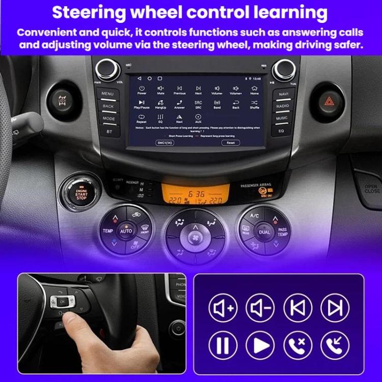 7 inch Smartphone-connected GPS Navigator For Toyota RAV4, Specification: Quad-core 2GB+64GB