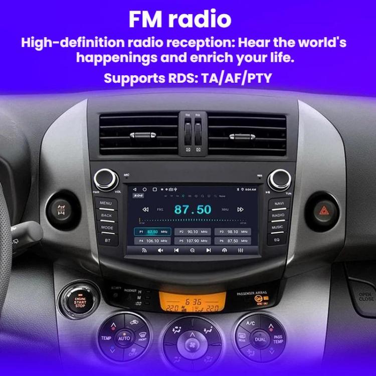 7 inch Smartphone-connected GPS Navigator For Toyota RAV4, Specification: Quad-core 2GB+32GB