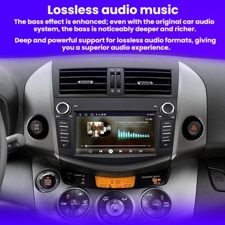 7 inch Smartphone-connected GPS Navigator For Toyota RAV4, Specification: Quad-core 2GB+32GB