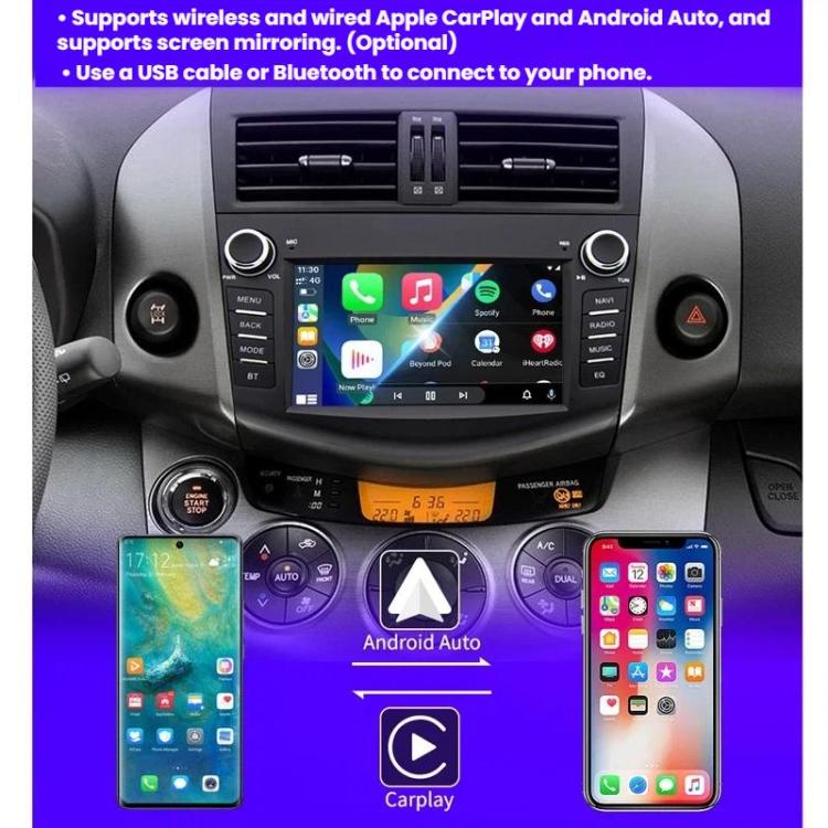 7 inch Smartphone-connected GPS Navigator For Toyota RAV4, Specification: Octa-core 4GB+64GB