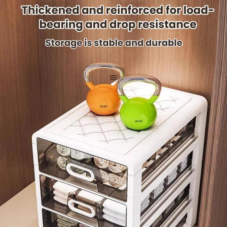 Large-Capacity Drawer-Style Underwear Sock Organizer Storage Box, Specification: No Grid Space + 15 Grid Spaces