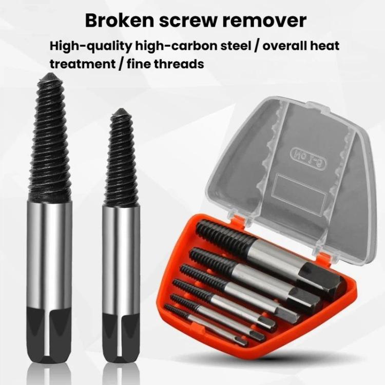 Broken Screw Extractor Screw Tool Set, Spec: 6pcs / set