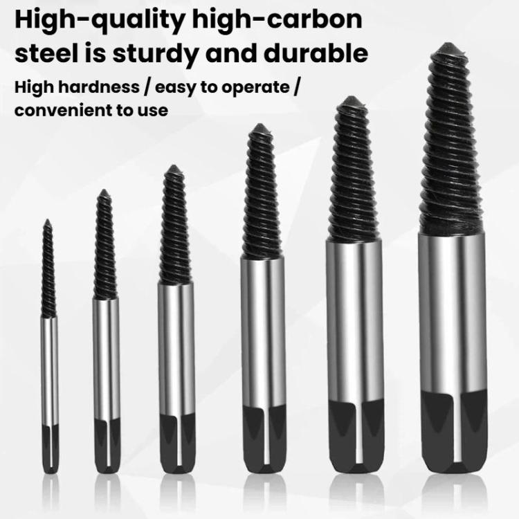 Broken Screw Extractor Screw Tool Set, Spec: 6pcs / set