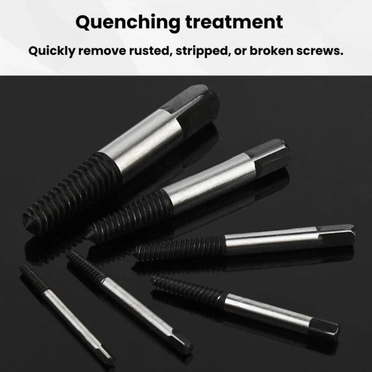 Broken Screw Extractor Screw Tool Set, Spec: 6pcs / set
