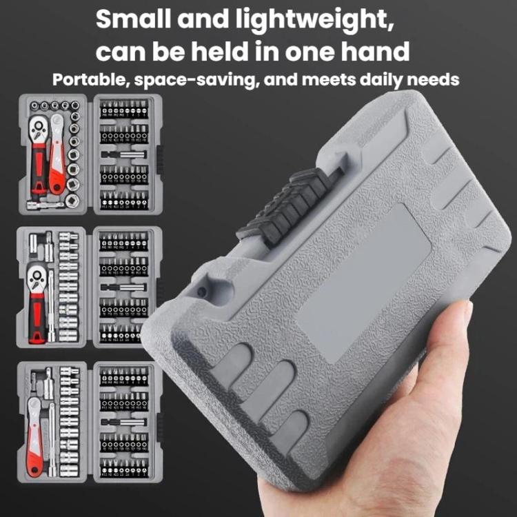48pcs / set 1/4 Inch Socket Wrench Tool Set Screwdriver Bits Hardware Repair Tools