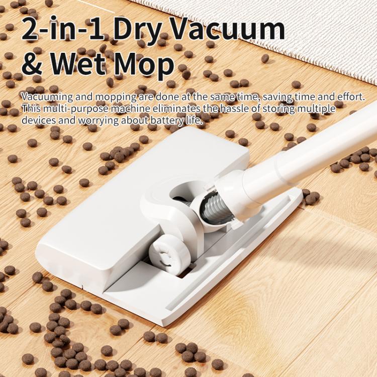 Wireless Handheld Powerful Small Portable Vacuum Mop Combo, Color: Standard - English