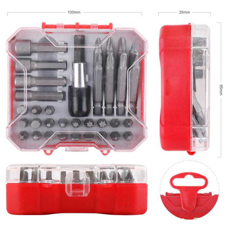34 In 1 Screwdriver Bit Set, Flat / Phillips / Hex Screw Bits Repair Tools
