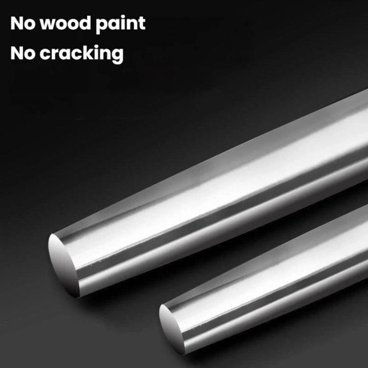LsCook 32cm 304 Stainless Steel Sanding Rolling Pin Kitchen Baking Tool - Silver