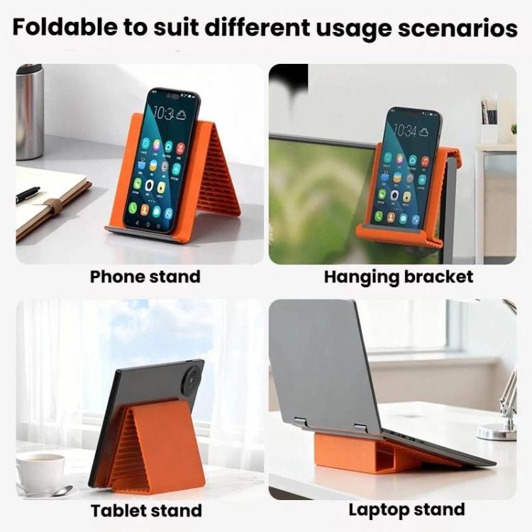 K8 Mobile Phone Silicone Desktop Flexible Deformable Folding Stand Portable Non-Slip Tablet & Laptop Holder