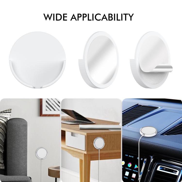 AhaStyle PT136 For iPhone Magnetic Charger Head Wall-Mounted Desktop Adhesive Storage Holder, No Charger