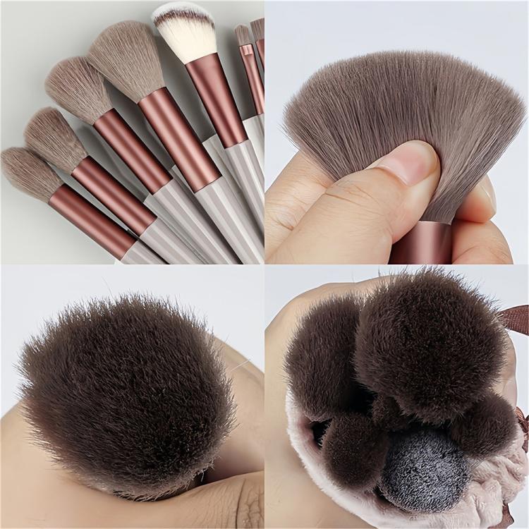 33pcs /Set Makeup Facial Cleansing Puff Makeup Tool Set, Color: Brown