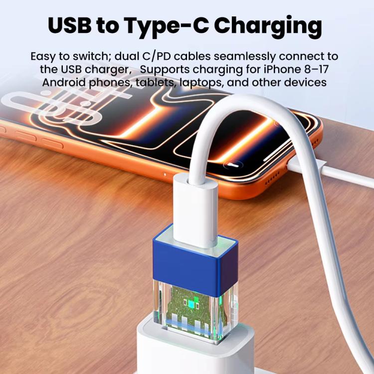 OTG3.0 Lighted Adapter High Speed Data Transfer For Computers Phones Mice Keyboards, Spec: Black USB Male