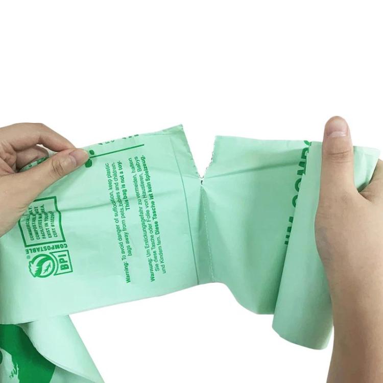 Kitchen PLA Degradable Garbage Bags Household Compostable Flat Top Trash Bags, Spec: 50pcs / set 40 x 38cm