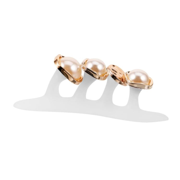Soft Silicone Toe Separator Nail Tool - Square Pearl