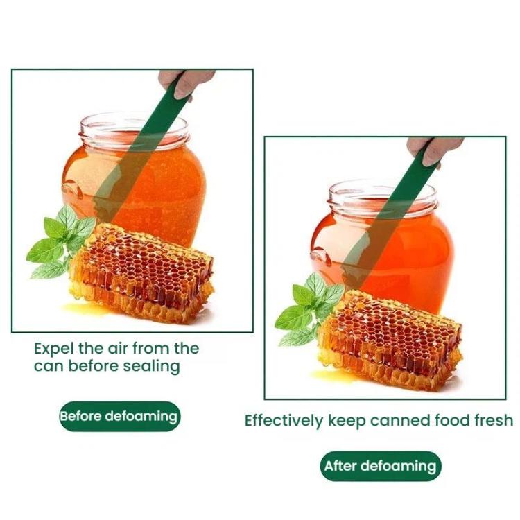 LsCook 2-Piece Set Heat-Resistant Lid Lifter + Canned Jam Measuring Spoon Set - Green