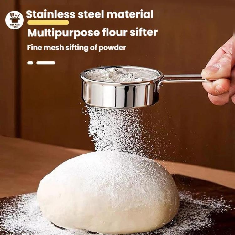 LsCook 304 Stainless Steel 40 Mesh Handheld Mini Flour Sifter - Bagged