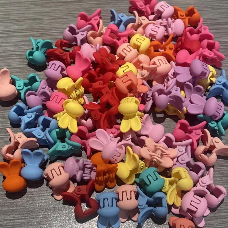100pcs / set Cute Kids Hair Clips Mini Hair Claw Barrettes For Bangs And Braids Hair Accessories, Style: Butterfly