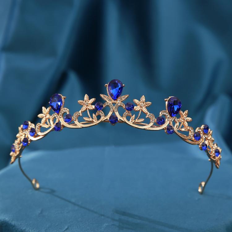 Baroque Crystal Tiara for Women Vintage Rhinestone Queen Crown Princess Headpiece for Wedding, Prom, Birthday Party, Pageant, Bridal Hair Accessories