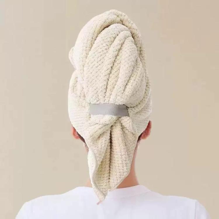 24x39 Inch Ultra Absorbent Hair Towel Wrap For Long Hair Large Waffle Weave Microfiber Drying Turban With Elastic Strap