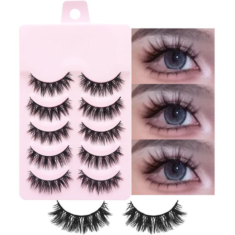 5pair /Set Natural Everyday Makeup One-Piece Eyelashes, Spec: DS122