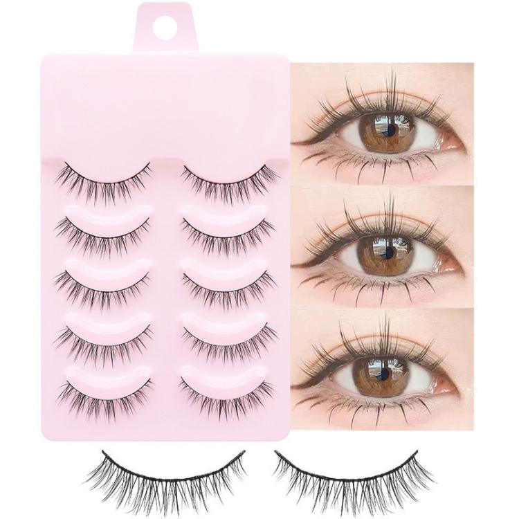 5pair /Set Natural Everyday Makeup One-Piece Eyelashes, Spec: QF04