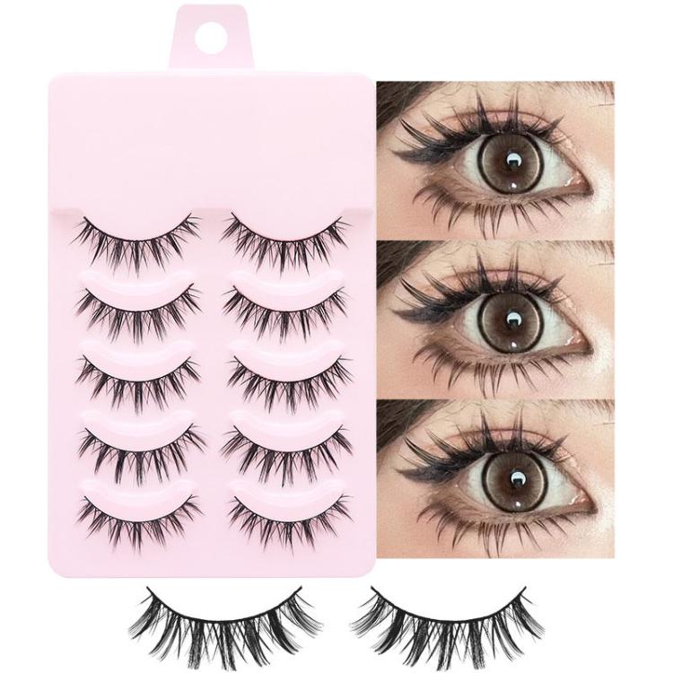 5pair /Set Natural Everyday Makeup One-Piece Eyelashes, Spec: QF06