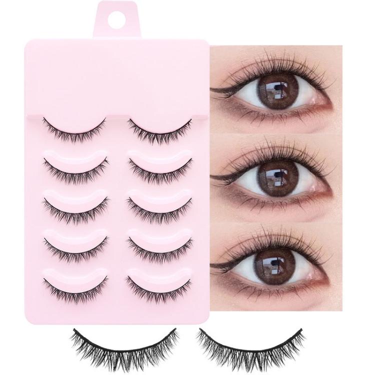 5pair /Set Natural Everyday Makeup One-Piece Eyelashes, Spec: QF93