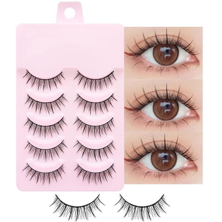 5pair /Set Natural Everyday Makeup One-Piece Eyelashes, Spec: Z302