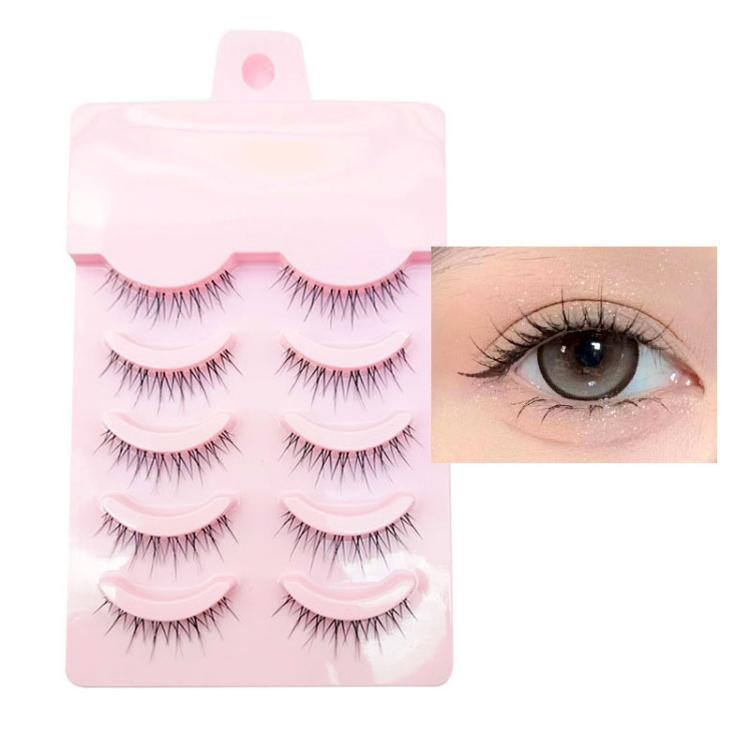 5pair /Set Natural Everyday Makeup One-Piece Eyelashes, Spec: LK04