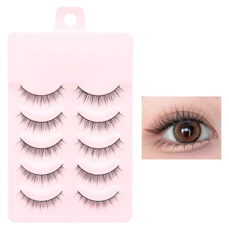 5pair /Set Natural Everyday Makeup One-Piece Eyelashes, Spec: W01