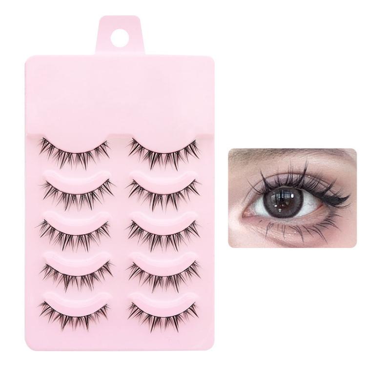 5pair /Set Natural Everyday Makeup One-Piece Eyelashes, Spec: QX