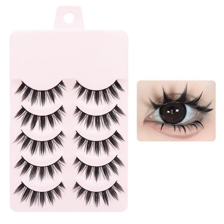 5pair /Set Natural Everyday Makeup One-Piece Eyelashes, Spec: XDEM