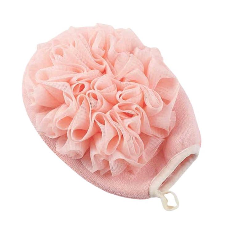 2 In 1 Bath Towel Gloves With Bath Sponge